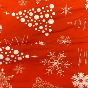 Christmas Red Snowflake Tree Print LuLaRoe Leggings One Size